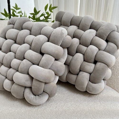 2pcs soft plush braided - braided, knit