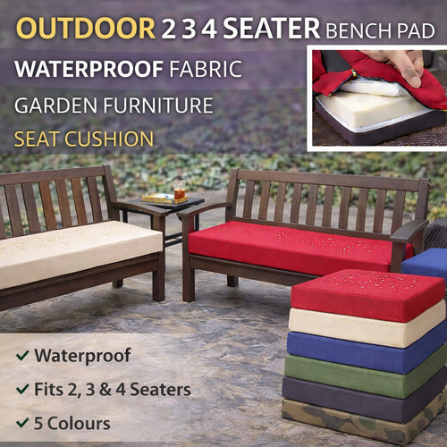 Bench cushion 4 seater - bench,