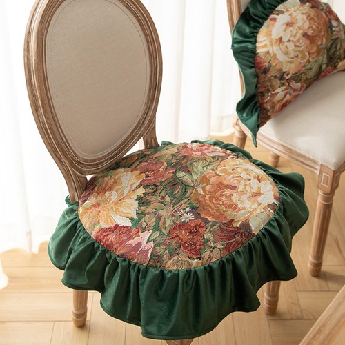 Chair cushion floral pattern - chair,