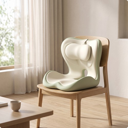 Chair cushion with - chair, backrest
