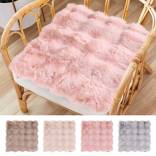 Soft plush chair seat pad - plush,