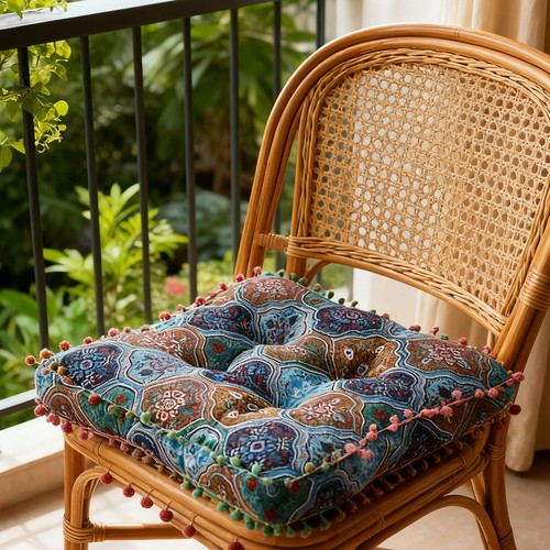 Rustic dining chair seat pad - dining,