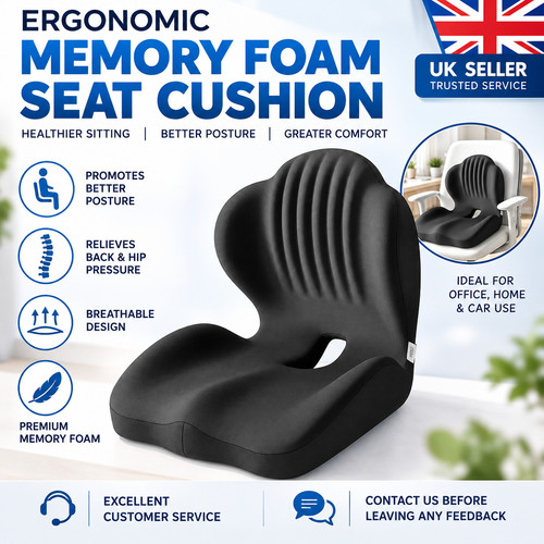 Ergonomic memory foam coccyx - memory,