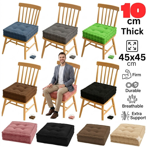 Thick padded seat cushion