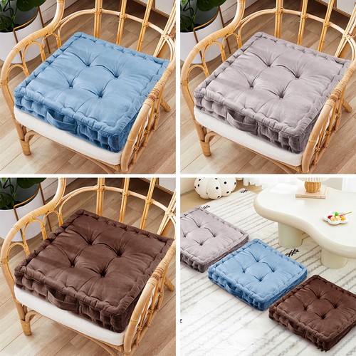 Velvet chair booster cushion - chair,