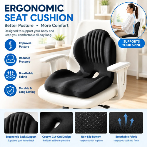 Ergonomic memory foam - ergonomic, coccyx