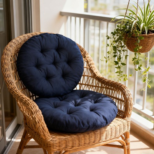 Set solid round cushion - set,