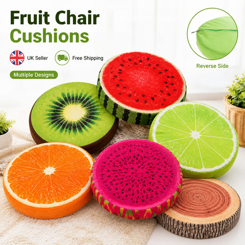 Colorful fruit chair - chair, cushions